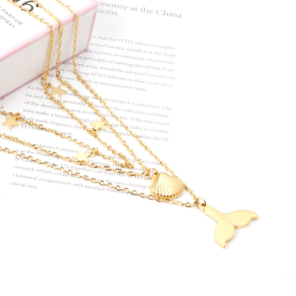 Ocean Treasures Tri-Layer Necklace