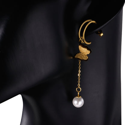 Pearlwing Asymmetry Earrings