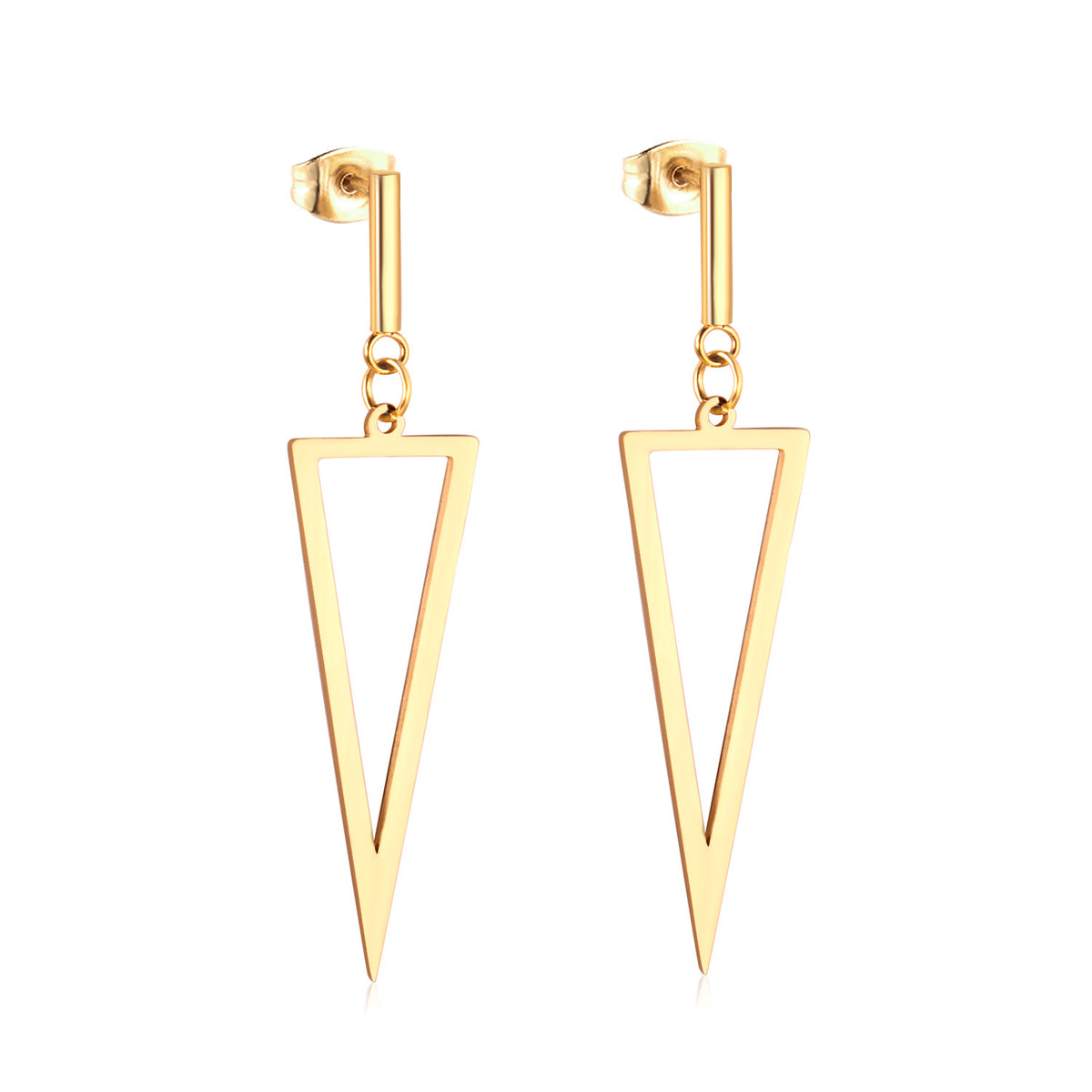Angular Grace Drop Earrings