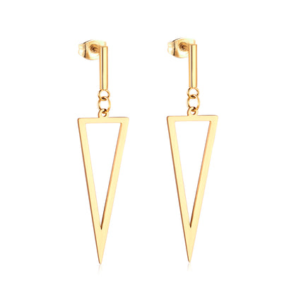 Angular Grace Drop Earrings