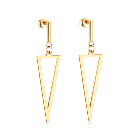 Angular Grace Drop Earrings