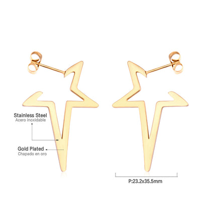 Golden Stellar Earrings