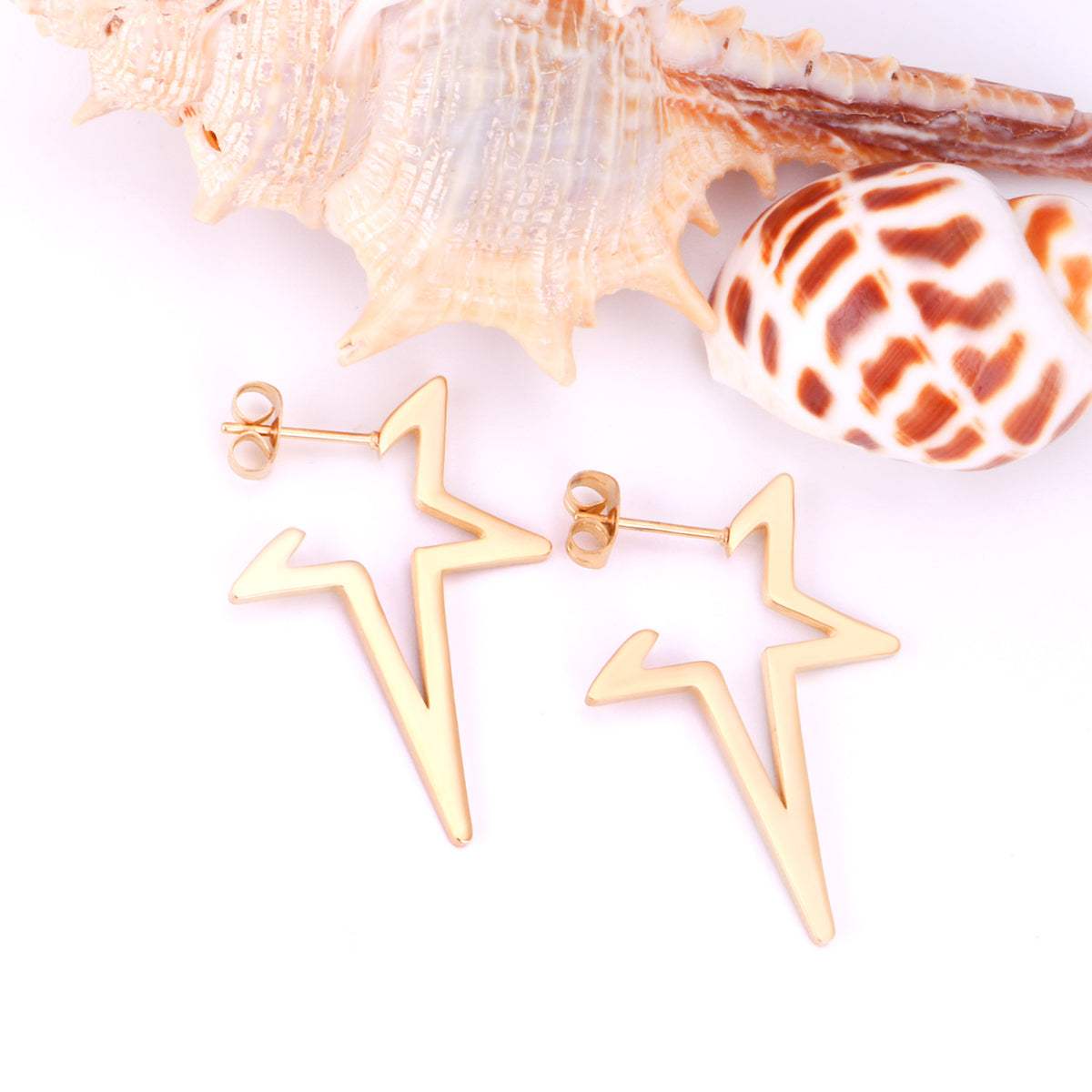 Golden Stellar Earrings