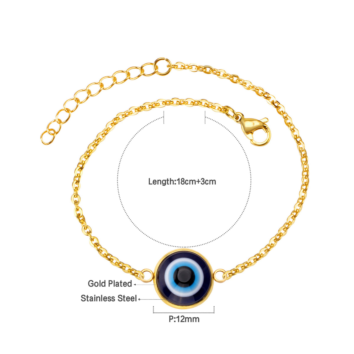 Dainty Evil Eye Bracelet